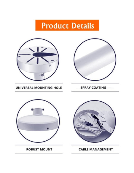 Soporte de Montaje en Pared para Cámara de Seguridad CTXSumTec