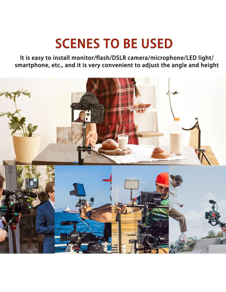 Brazo Mágico Articulado Lanxire 20 cm para Cámaras y Luces LED