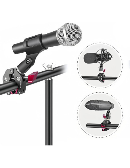 Abrazadera de Montaje para Cámara Lanxire L0256 - 2kg, Rojo y Negro