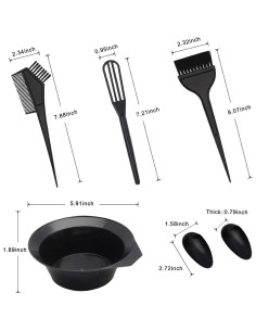 Kit de Teñido de Cabello Profesional CREATESTAR 15 Piezas 2