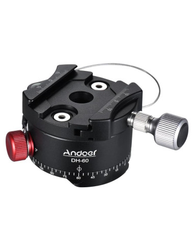 Cabezal de Bola Panorámico Andoer DH-60 para Trípode 15kg