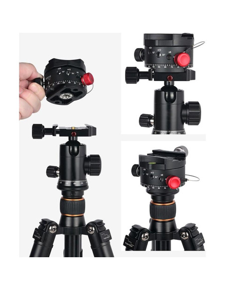 Cabezal de Bola Panorámico Andoer DH-60 para Trípode 15kg