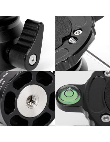 Base de Nivelación Koolehaoda PA-55 para Trípode 10 kg