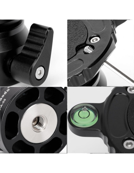 Base de Nivelación Koolehaoda PA-55 para Trípode 10 kg