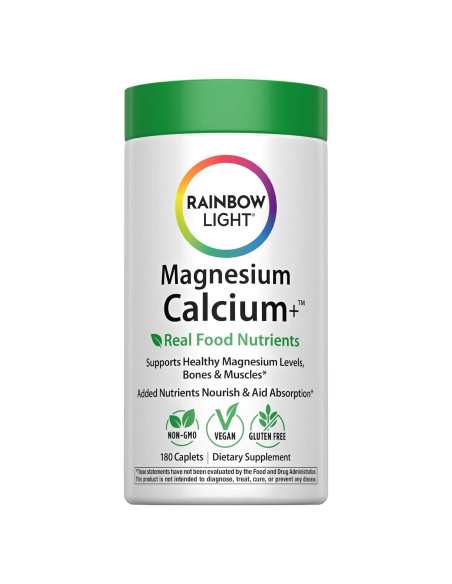 Tabletas de Magnesio y Calcio Rainbow Light 180 unidades Tabletas de Magnesio y Calcio Rainbow Light 180 unidades