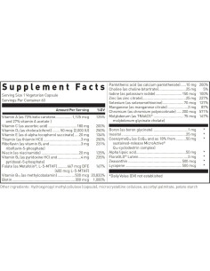 Suplemento Multivitamínico Douglas Laboratories Ultra Preventive 1 - 60 Cápsulas 2