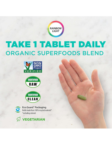 Multivitamina Rainbow Light Adulto Activo 50+, 90 Tabletas
