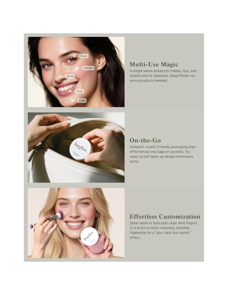 Bálsamo Multi Glow Bayfree, Rubor en Crema 17.86 g