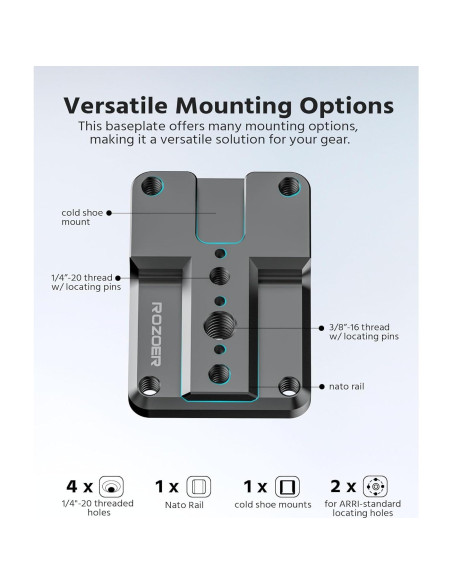 Base de Montaje Magnético ROZOER para Cámara y Smartphone
