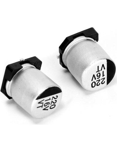 20 Capacitores Electrolíticos SMD 220uF 16V Ruimou