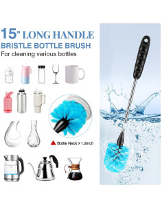 Juego de Cepillos de Limpieza AnDock 4 en 1 para Botellas 2