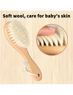 Kit de Cuidado para Bebés Esonto - 5 Piezas Madera Natural 2