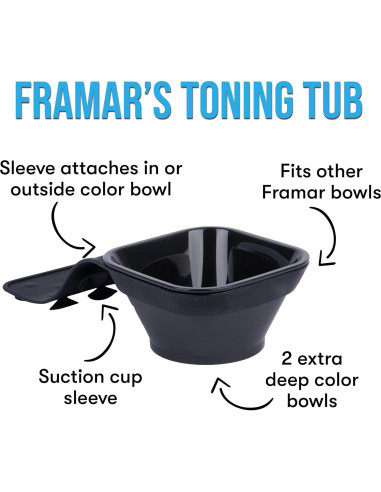 Tazón de Tono Framar para Tinte de Cabello - 2 Piezas