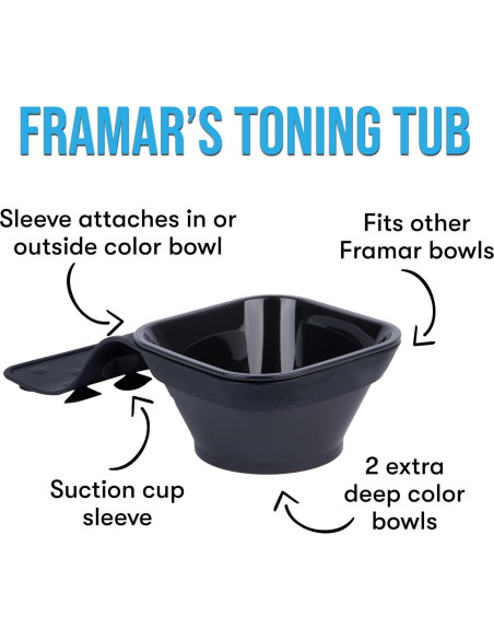 Tazón de Tono Framar para Tinte de Cabello - 2 Piezas
