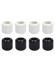 Juego de 8 Soportes de Velas Cerámica XZJMY 1.8 cm Negro/Blanco