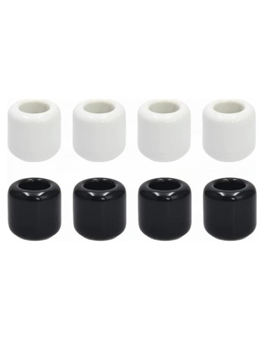 Juego de 8 Soportes de Velas Cerámica XZJMY 1.8 cm Negro/Blanco