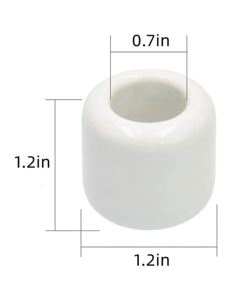 Juego de 8 Soportes de Velas Cerámica XZJMY 1.8 cm Negro/Blanco