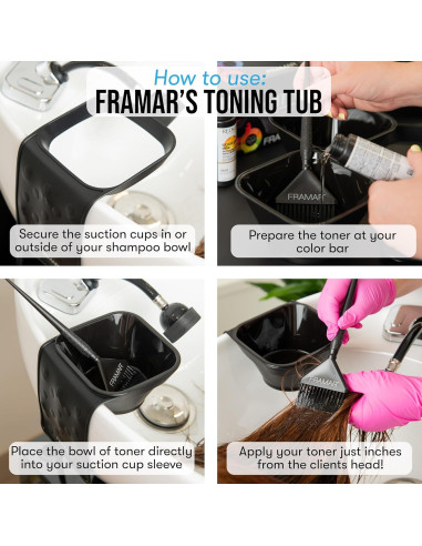 Tazón de Tono Framar para Tinte de Cabello - 2 Piezas