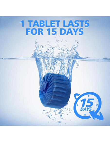 Tabletas Limpiadoras de Inodoro USKICH 20 Unidades Azul