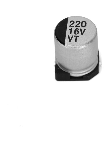20 Capacitores Electrolíticos SMD 220uF 16V Ruimou
