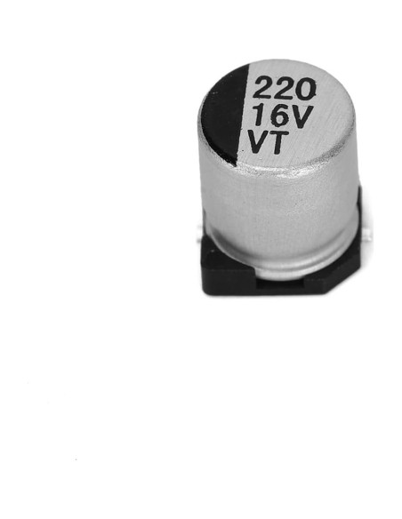 20 Capacitores Electrolíticos SMD 220uF 16V Ruimou