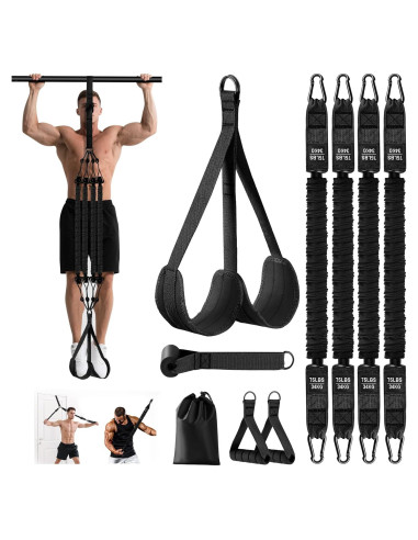 Bandas de Asistencia para Pull Up KOTTVR - Resistencia Ajustable 4x34kg