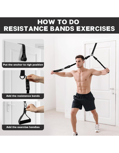 Bandas de Asistencia para Pull Up KOTTVR - Resistencia Ajustable 4x34kg