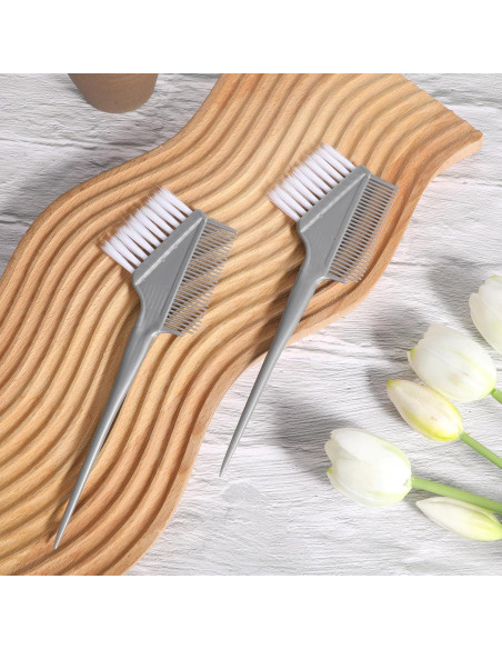3 Brochas para Teñir el Cabello YQQYG con Peine Integrado