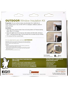 Kit de Ventana Estirable Frost King V95H 5.33m Claro 2