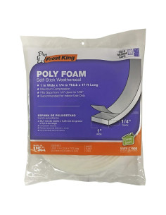 Cinta de espuma poliéster Frost King L343 - 5.18 m - 2.54 cm W