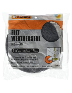 Fieltro Weather-Strip Frost King S214/17H 3,2m Gris