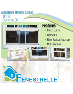 Pantalla de Ventana Expandible Fenestrelle 10 Unidades 25.4x91.4 cm 2