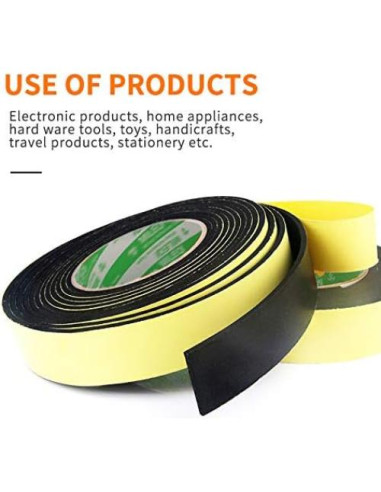 Cinta de Aislamiento de Espuma Papillon 10m x 5cm Impermeable