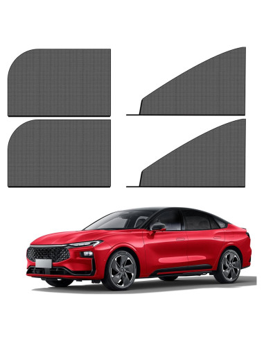 4 Sombrillas para Ventanas de Auto gunroil UV Plegables 79x53cm