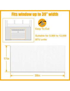 Paneles Laterales de Aire Acondicionado LBG Products 99x43cm Blanco 2