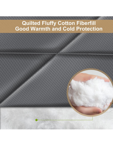 Cortina de Puerta Aislante Magnética TUZIER 32" x 80" Gris