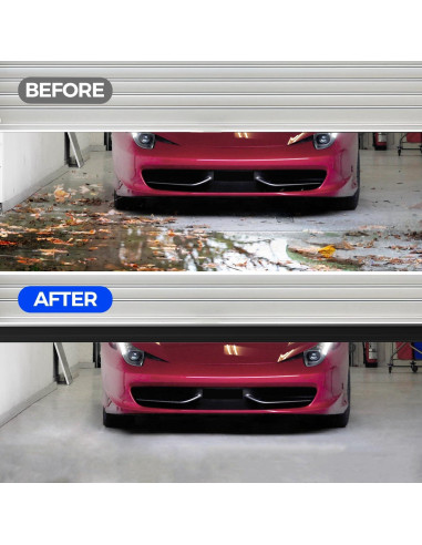 Sello de Puerta de Garaje Holikme 11 Pies Goma Negro