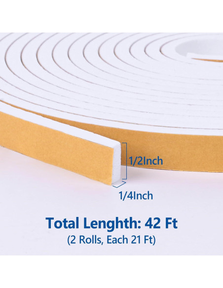 Cinta de Espuma Autoadhesiva Kikerike 1.27cm x 0.64cm x 12.8m