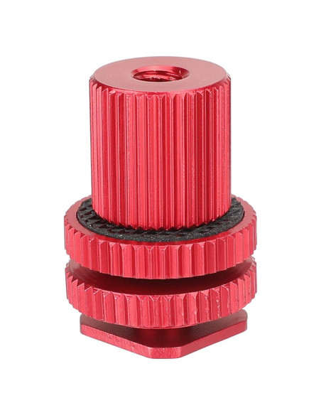 Adaptador de Montaje de Zapata CAMVATE 1/4"-20 Rojo Adaptador de Montaje de Zapata CAMVATE 1/4"-20 Rojo