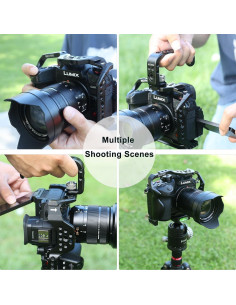 Jaula para Cámara NICEYRIG GH7/GH6 de Aluminio con Agarre 2