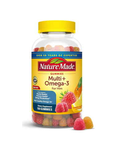 Multivitamina Nature Made para Hombres con Omega-3 150 gomitas