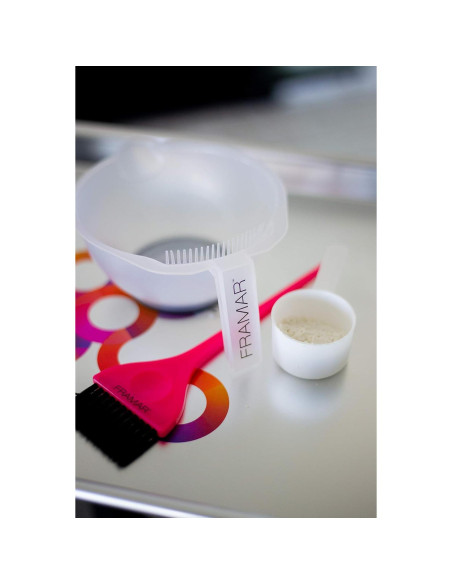 Brocha de Color de Cabello Framar Rosa - Cerdas AccuSoft