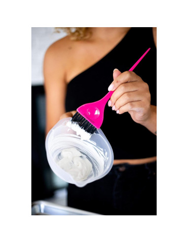 Brocha de Color de Cabello Framar Rosa - Cerdas AccuSoft