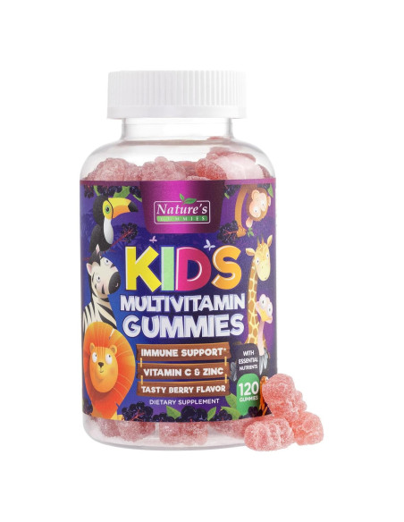 Gomitas Multivitamínicas Nature's Nutrition 120 Unidades Sabor Fresa