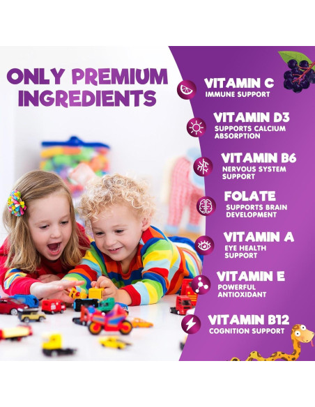 Gomitas Multivitamínicas Nature's Nutrition 120 Unidades Sabor Fresa