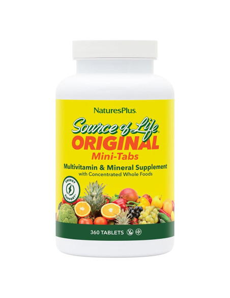 Suplemento Multivitamínico Natures Plus Fuente de Vida 360 Mini-Tabs Suplemento Multivitamínico Natures Plus Fuente de Vida 360 Mini-Tabs
