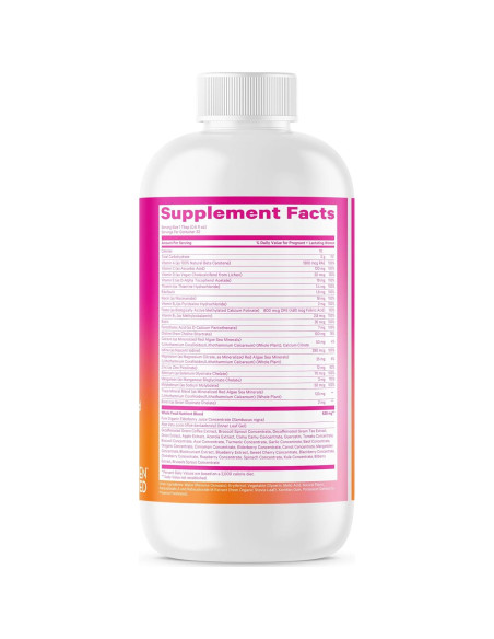 Vitaminas Prenatales Líquidas Pink Stork - Sabor Baya - 32 Porciones