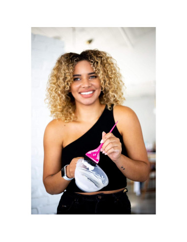 Brocha de Color de Cabello Framar Rosa - Cerdas AccuSoft