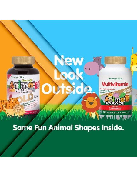 Multivitamina Masticable para Niños Nature's Plus - 240 Tabletas Multivitamina Masticable para Niños Nature's Plus - 240 Tabletas