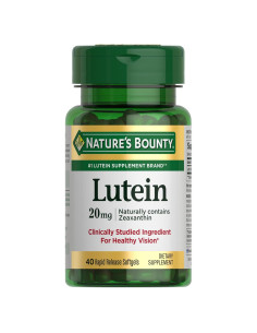 Suplemento de Luteína Nature's Bounty 20 mg 40 Gelatinas Blandas